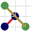 cross stitching over two on evenweave or linen fabric diagram - step two for quarter stitching