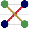 cross stitching over two on evenweave or linen fabric diagram - step two