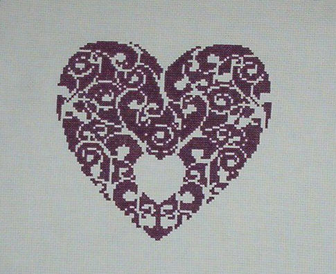 ValentineCrossStitchStitchedbyVicki
