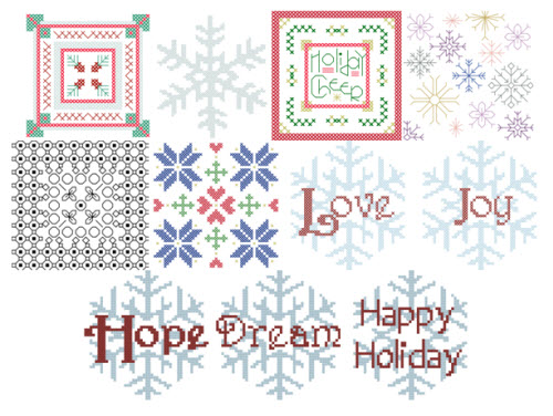 2012 ornament club pattern thumbnails