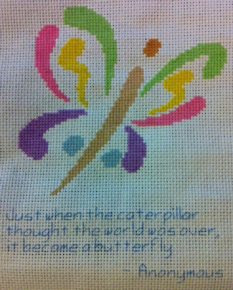 NancyBrushstrokeButterflyCrossStitch NancyBrushstrokeButterflyCrossStitch