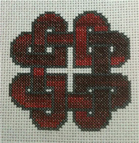 LaurelKnotworkHeartCrossStitch Laurels Knotwork Heart Cross Stitch