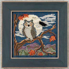 Night Owl Cross Stitch Kit from Mill Hill