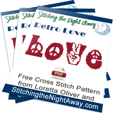 RetroLoveFreeCrossStitchPatternCover RetroLoveFreeCrossStitchPatternCover
