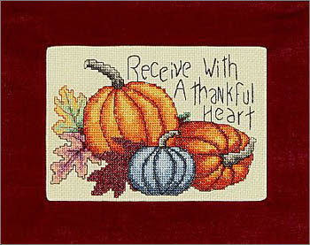 Thankful Heart Cross Stitch Pattern by Bobbie G Designs
