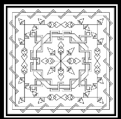 Tangled Blackwork Pattern Tangled Blackwork Pattern