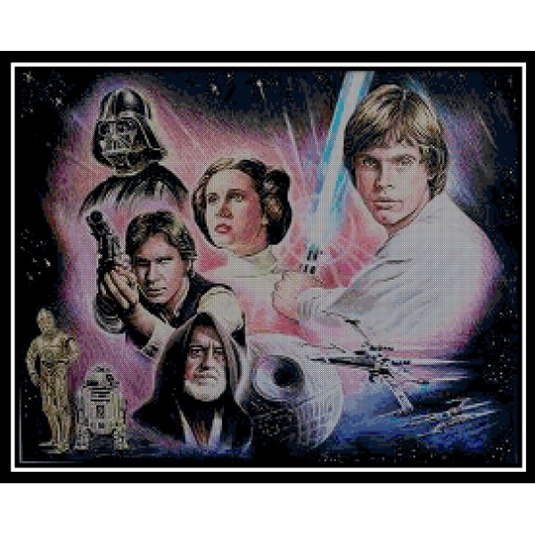 May the Force Be With You - Star Wars Cross Stitch Pattern by Cody Country Crossstitch and Crafts