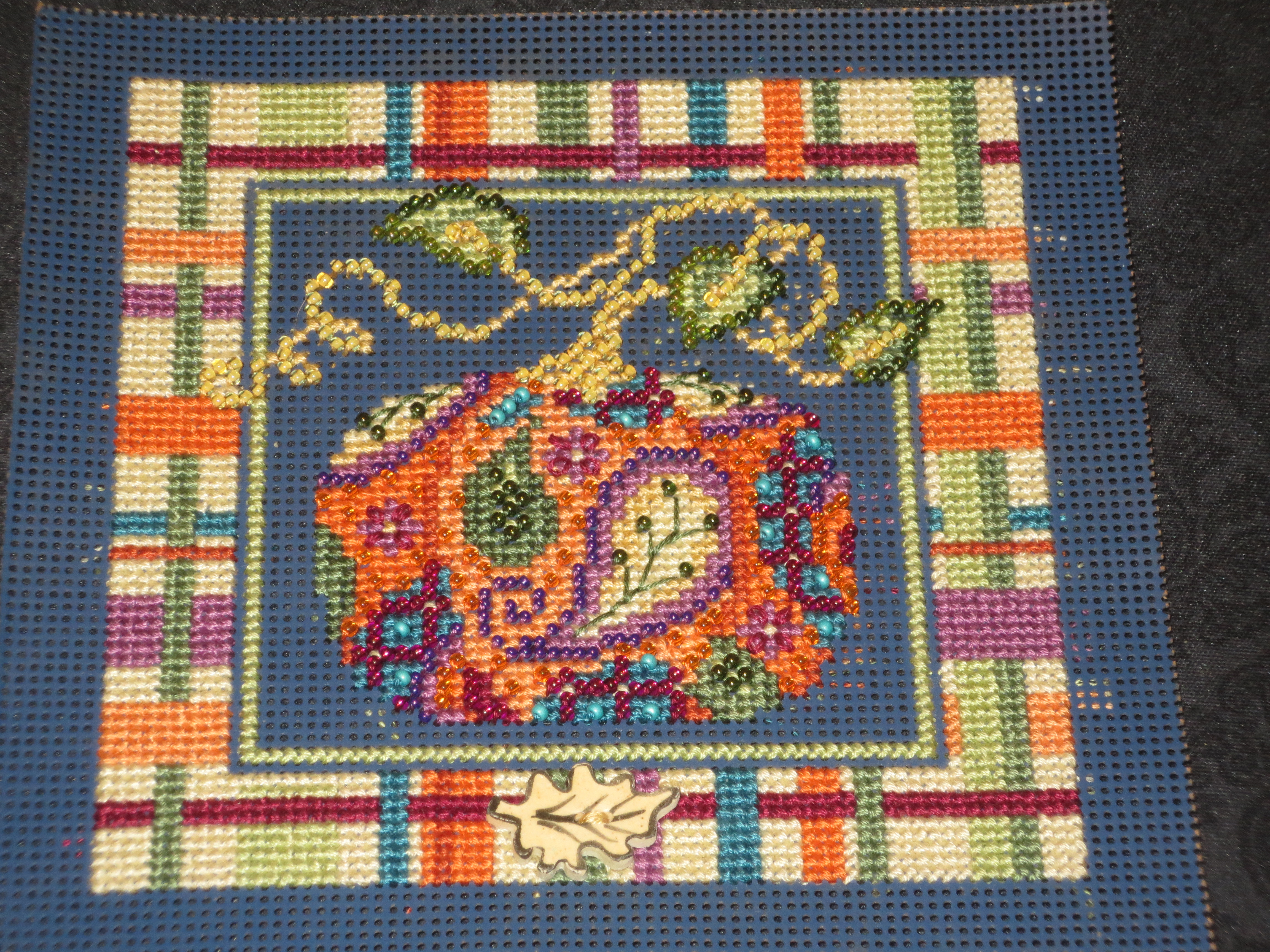 Finished Paisley Pumpkin