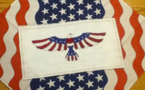 Independence Eagle stitched by Denise S