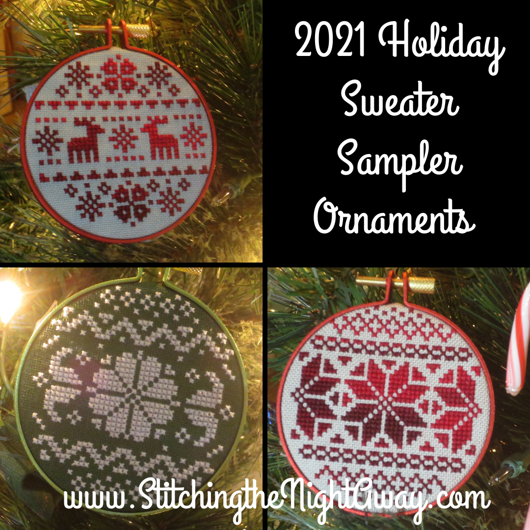 Holiday Sweater Sampler Ornament Trio